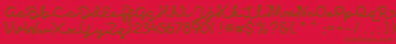 Подробнее о шрифте Discobaby Шрифт Discobaby – коричневые шрифты на красном фоне