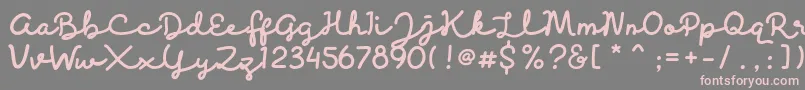 Discobaby Font – Pink Fonts on Gray Background