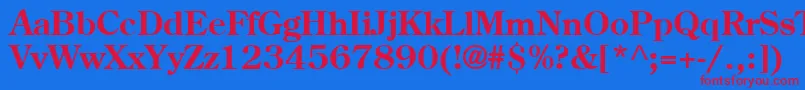 AgcenturionBold Font – Red Fonts on Blue Background