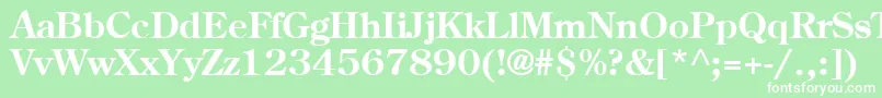 AgcenturionBold Font – White Fonts on Green Background