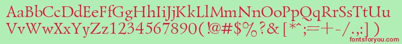 Ukrainiangoudyold Font – Red Fonts on Green Background