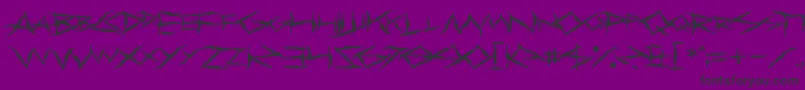 PrimalDream Font – Black Fonts on Purple Background