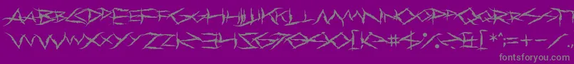PrimalDream-Schriftart – Graue Schriften auf violettem Hintergrund