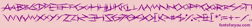 PrimalDream Font – Purple Fonts on Pink Background