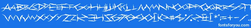 fuente PrimalDream – Fuentes Blancas Sobre Fondo Azul