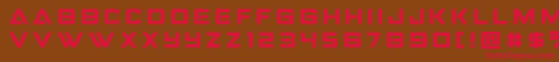 Strikefightertitle Font – Red Fonts on Brown Background