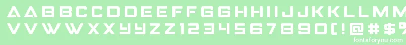 Strikefightertitle Font – White Fonts on Green Background