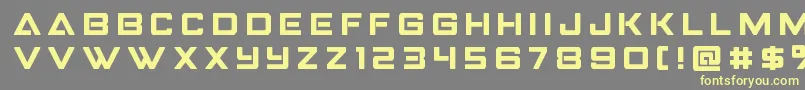 Strikefightertitle Font – Yellow Fonts on Gray Background