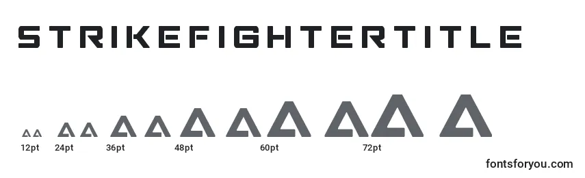 Размеры шрифта Strikefightertitle