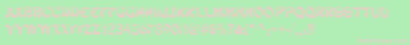 MacaoRegular Font – Pink Fonts on Green Background