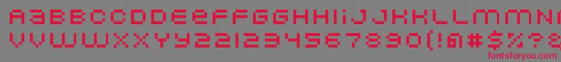 Шрифт Nominal5 – красные шрифты на сером фоне