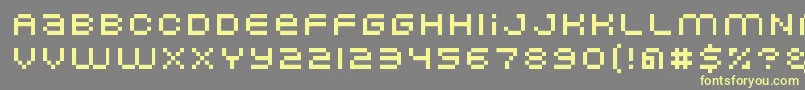 Nominal5 Font – Yellow Fonts on Gray Background