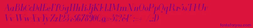 En savoir plus sur la police Glamor Condenseditalic Police Glamor Condenseditalic – polices violettes sur fond rouge