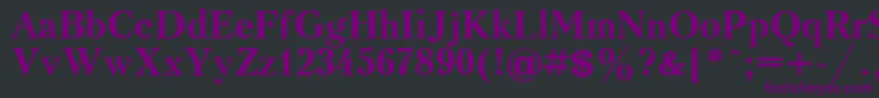 KudrashovBold.001.001 Font – Purple Fonts on Black Background