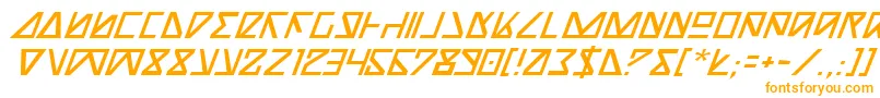 Шрифт NickTurboItalic – оранжевые шрифты