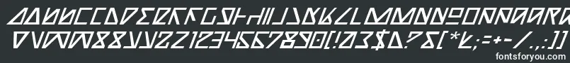 Шрифт NickTurboItalic – белые шрифты