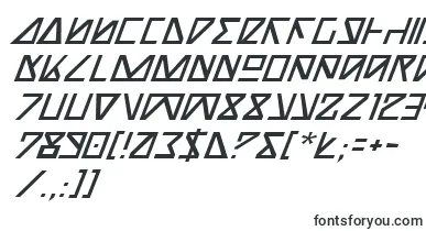  NickTurboItalic font
