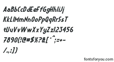  CrystalDecoItalic font