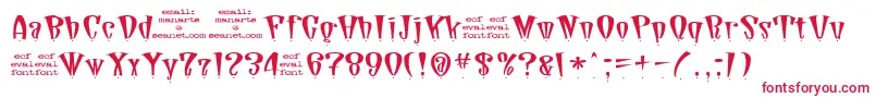 DaddioDotEval Font – Red Fonts