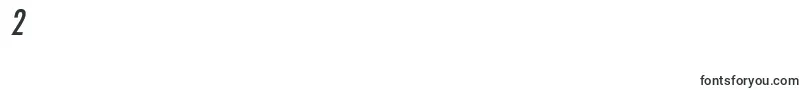 FavoritcondcItalic-Schriftart – Schriften für die Ziffer 2