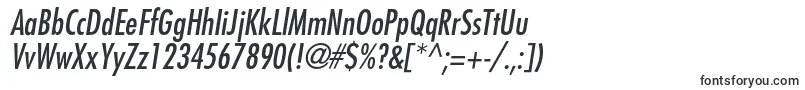 FavoritcondcItalic-fontti – Järjestelmäfontit