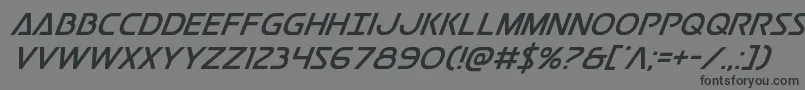 Шрифт Postmasterital – чёрные шрифты на сером фоне