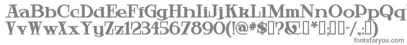 フォントHardlyworthit – 白い背景に灰色の文字