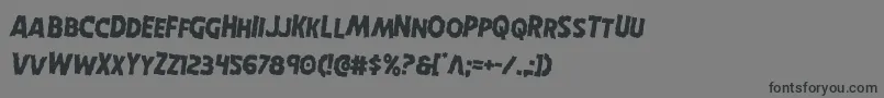 Horroweenrotate2 Font – Black Fonts on Gray Background