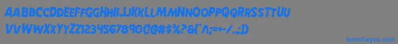 Horroweenrotate2 Font – Blue Fonts on Gray Background