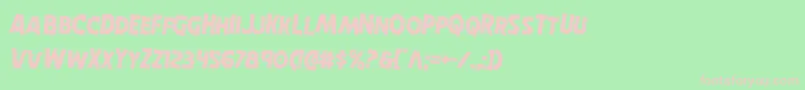 Horroweenrotate2 Font – Pink Fonts on Green Background