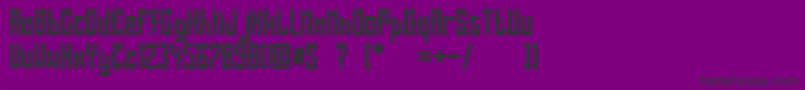 LongShot Font – Black Fonts on Purple Background