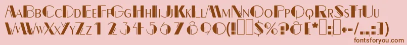 Dalith Font – Brown Fonts on Pink Background