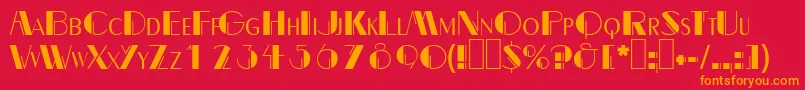 Dalith Font – Orange Fonts on Red Background