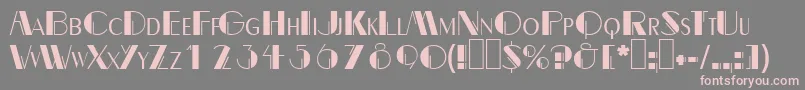 Dalith Font – Pink Fonts on Gray Background