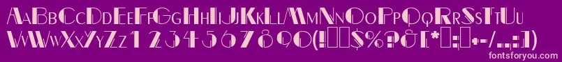 Dalith Font – Pink Fonts on Purple Background