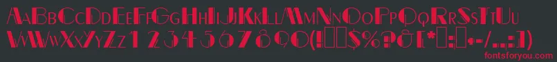 Dalith Font – Red Fonts on Black Background