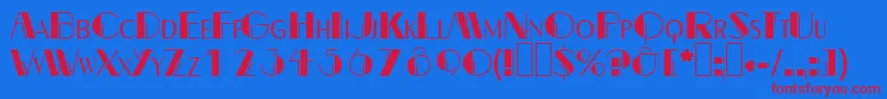 Dalith Font – Red Fonts on Blue Background