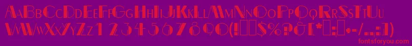 Dalith Font – Red Fonts on Purple Background