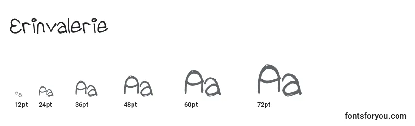 Erinvalerie Font Sizes