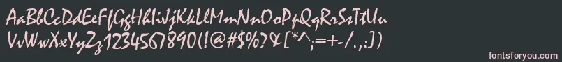 Casmira Font – Pink Fonts on Black Background