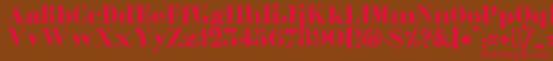 Lllibert Font – Red Fonts on Brown Background