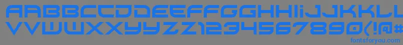 Xirod Font – Blue Fonts on Gray Background