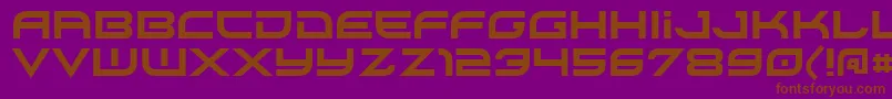 Xirod Font – Brown Fonts on Purple Background