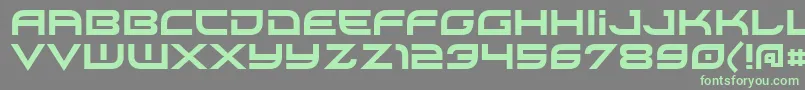 Xirod Font – Green Fonts on Gray Background