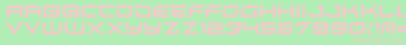 Xirod Font – Pink Fonts on Green Background