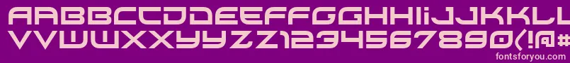 Xirod Font – Pink Fonts on Purple Background