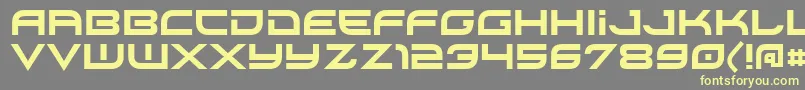 Xirod Font – Yellow Fonts on Gray Background