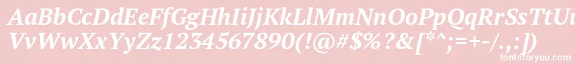 Ptf76fW Font – White Fonts on Pink Background