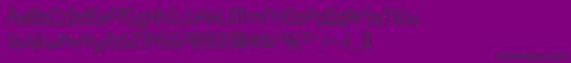 TemploFino Font – Black Fonts on Purple Background