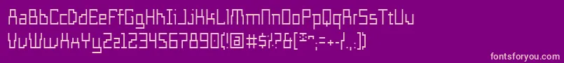 TemploFino Font – Pink Fonts on Purple Background